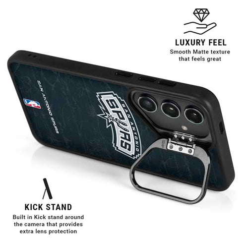 NBA San Antonio Spurs Primary Logo Galaxy S24 FE Kickstand Case